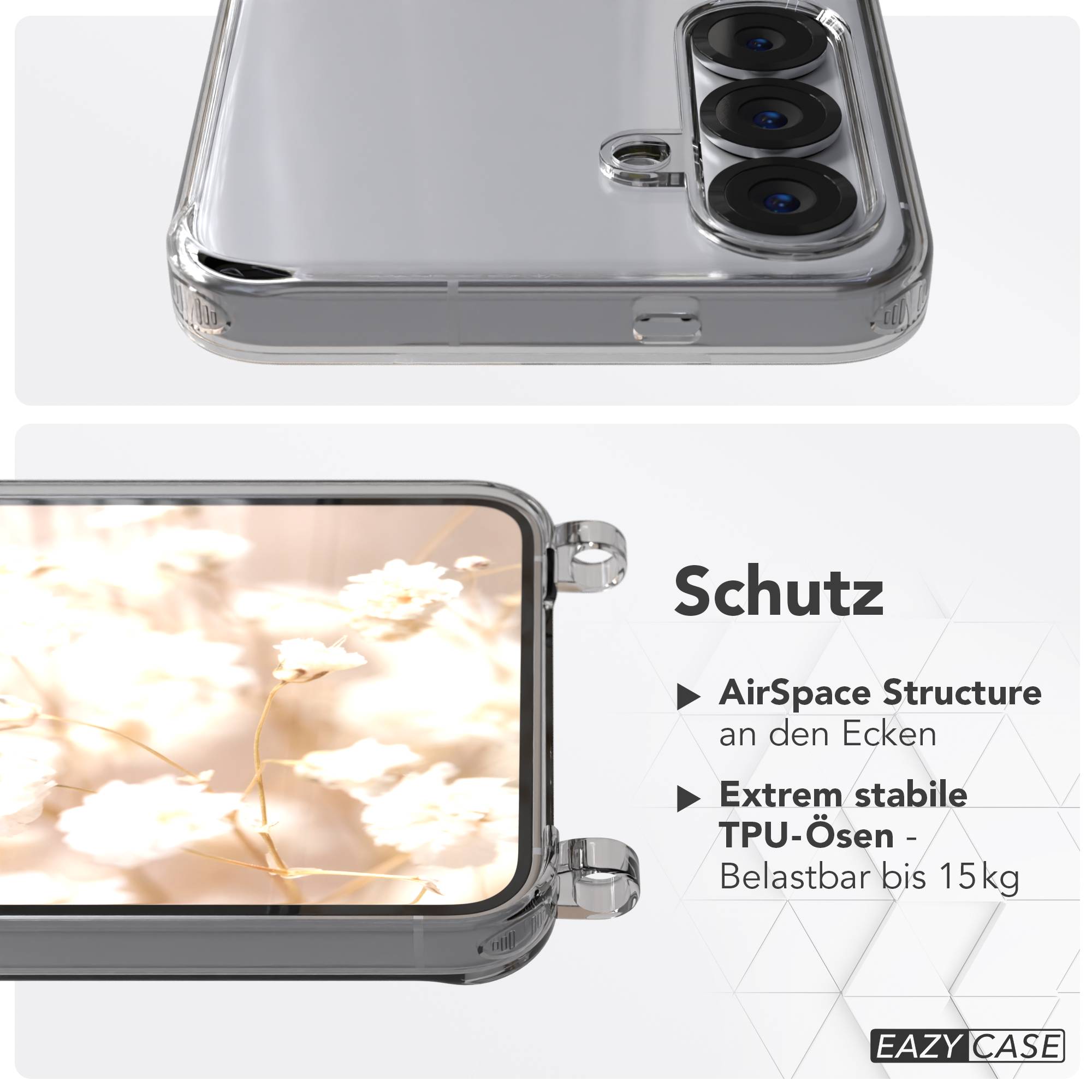 Samsung Galaxy S25 MagSafe Schutzhülle mit magnetischer Crossbody Handykette #farbe_gelb-magsafe-funktion-ohne-magsafe
