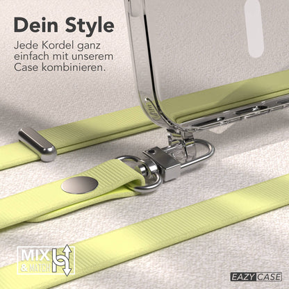 Apple iPhone 17 Pro MagSafe Hülle mit magnetischer Crossbody Handykette #farbe_gelb-magsafe-funktion-mit-magsafe