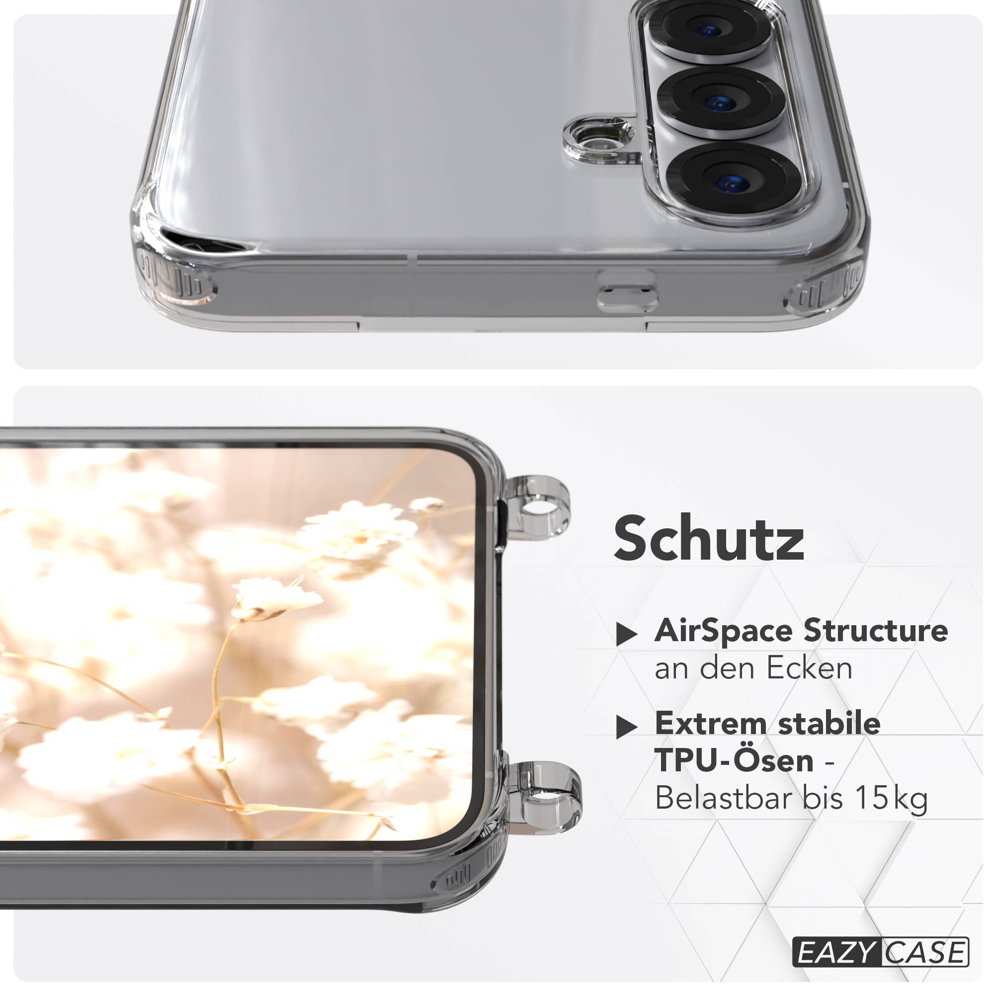Samsung Galaxy S25 Plus MagSafe Hülle mit magnetischer Crossbody Handykette #farbe_grun-magsafe-funktion-mit-magsafe