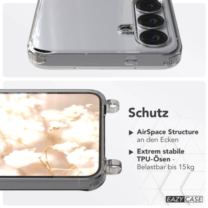Samsung Galaxy S25 Plus MagSafe Hülle mit magnetischer Crossbody Handykette #farbe_grun-magsafe-funktion-mit-magsafe