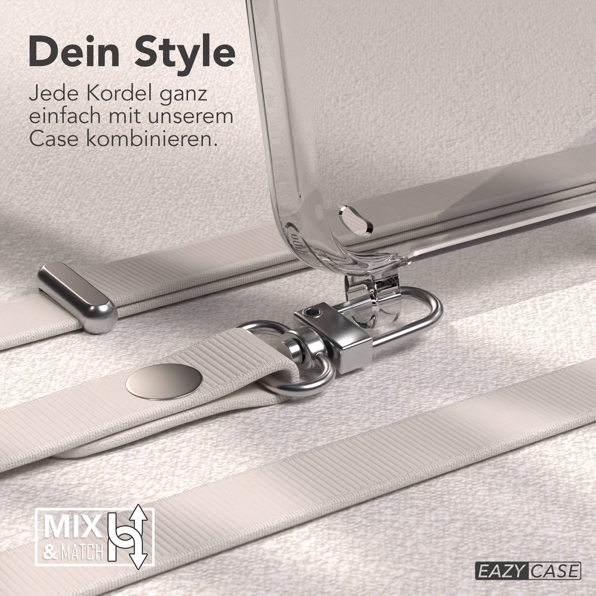 Samsung Galaxy S25 Plus MagSafe Hülle mit magnetischer Crossbody Handykette #farbe_taupe-magsafe-funktion-mit-magsafe