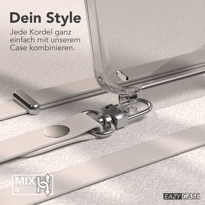 Samsung Galaxy S25 Plus MagSafe Hülle mit magnetischer Crossbody Handykette #farbe_taupe-magsafe-funktion-mit-magsafe
