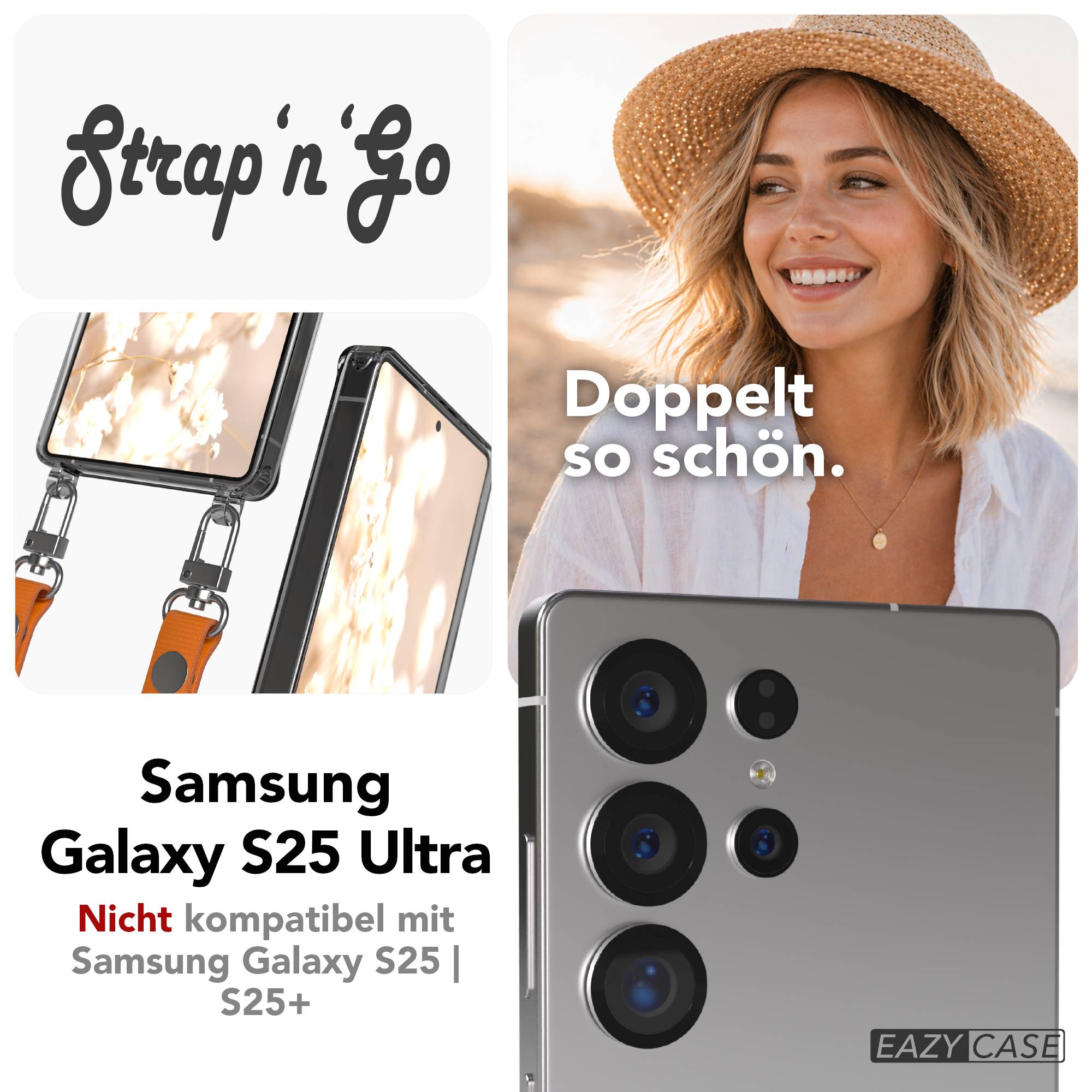 Samsung Galaxy S25 Ultra MagSafe Hülle mit magnetischer Crossbody Handykette 