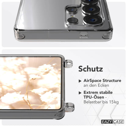 Samsung Galaxy S25 Ultra MagSafe Hülle mit magnetischer Crossbody Handykette #farbe_gelb-magsafe-funktion-ohne-magsafe