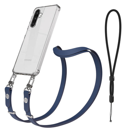 Samsung Galaxy A26 MagSafe Hülle mit magnetischem Crossbody-Umhängegurt Set #farbe_blau-magsafe-funktion-ohne-magsafe