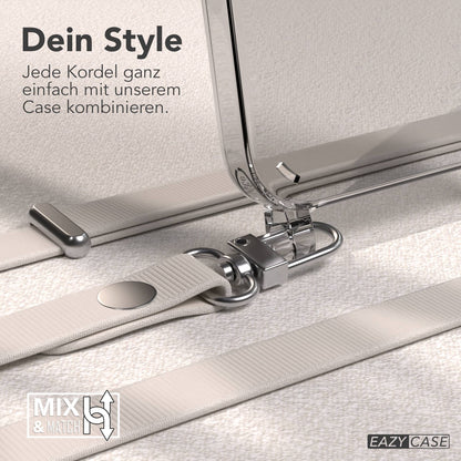 Apple iPhone 16e MagSafe Hülle mit magnetischem Crossbody-Umhängegurt-Set #farbe_taupe-magsafe-funktion-mit-magsafe