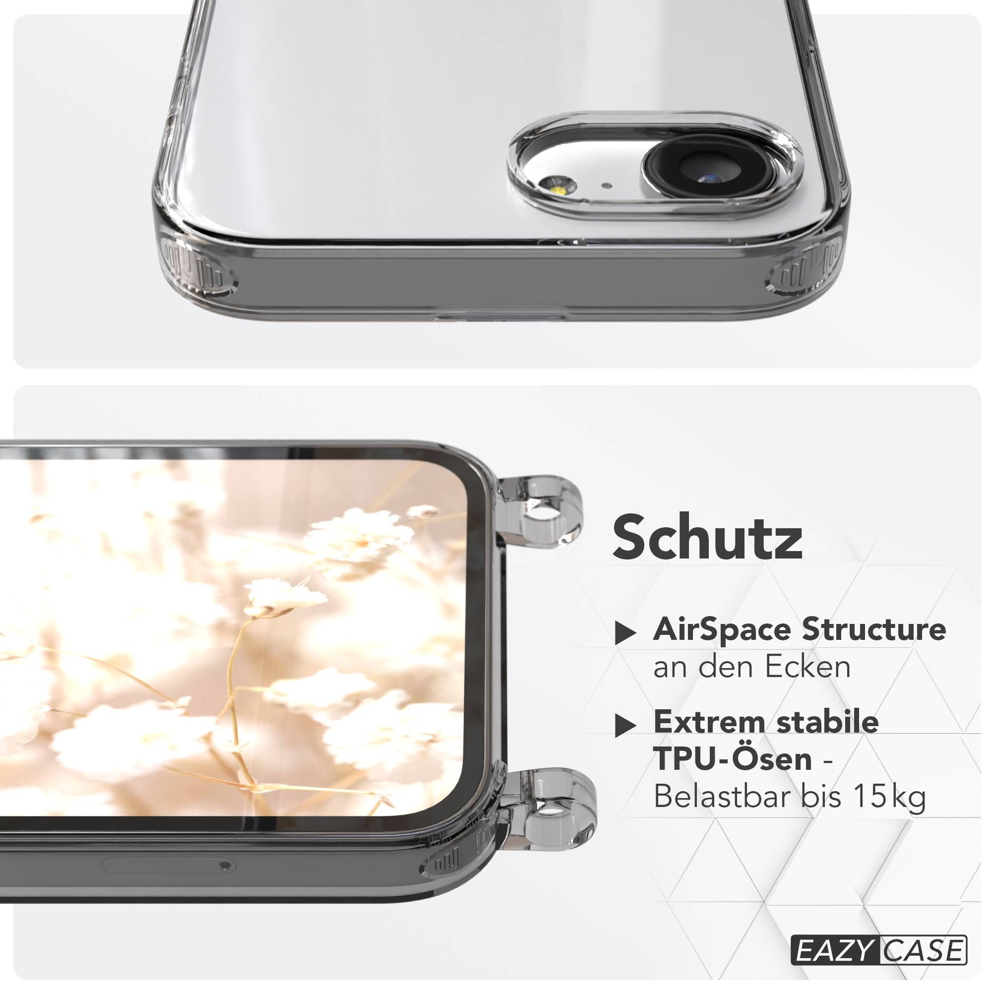Apple iPhone 16e MagSafe Hülle mit magnetischem Crossbody-Umhängegurt-Set #farbe_taupe-magsafe-funktion-mit-magsafe