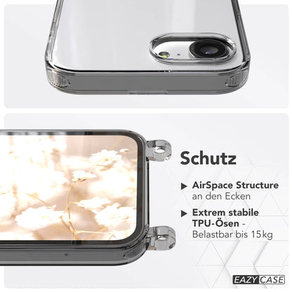 Apple iPhone 16e MagSafe Hülle mit magnetischem Crossbody-Umhängegurt-Set #farbe_taupe-magsafe-funktion-mit-magsafe