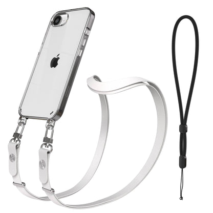 Apple iPhone 16e MagSafe Hülle mit magnetischem Crossbody-Umhängegurt-Set #farbe_grau-magsafe-funktion-ohne-magsafe