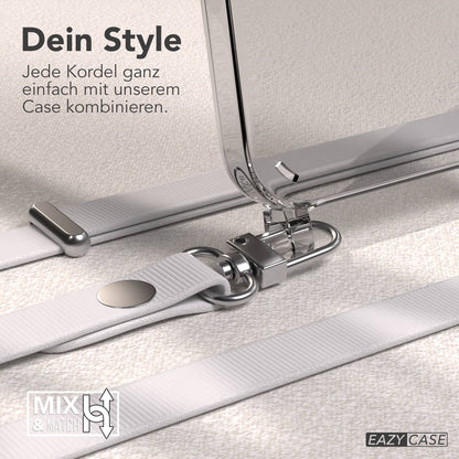 Apple iPhone 16e MagSafe Hülle mit magnetischem Crossbody-Umhängegurt-Set #farbe_grau-magsafe-funktion-ohne-magsafe
