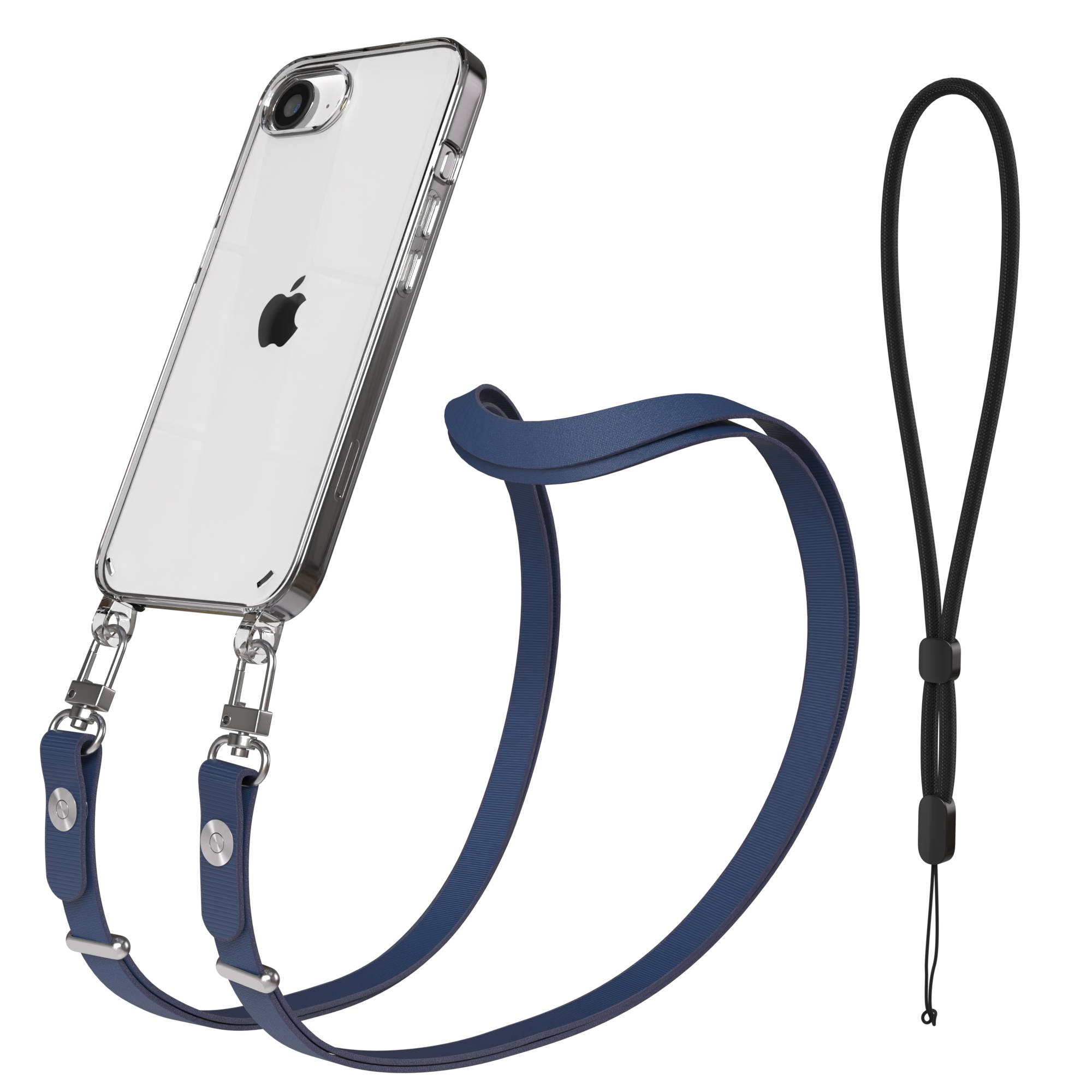 Apple iPhone 16e MagSafe Hülle mit magnetischem Crossbody-Umhängegurt-Set #farbe_blau-magsafe-funktion-ohne-magsafe