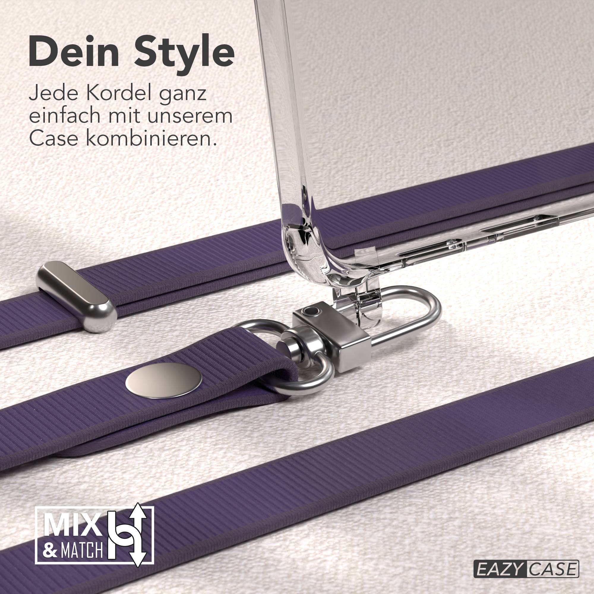 Samsung Galaxy S25 Edge MagSafe Hülle mit magnetischer Crossbody Handykette #farbe_lila-magsafe-funktion-ohne-magsafe