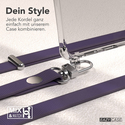 Samsung Galaxy S25 Edge MagSafe Hülle mit magnetischer Crossbody Handykette #farbe_lila-magsafe-funktion-ohne-magsafe
