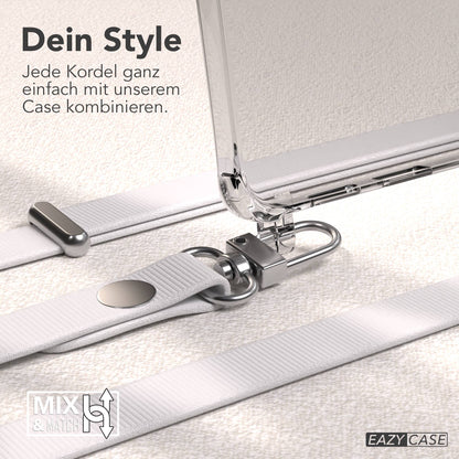 Samsung Galaxy S25 Edge MagSafe Hülle mit magnetischer Crossbody Handykette #farbe_grau-magsafe-funktion-ohne-magsafe