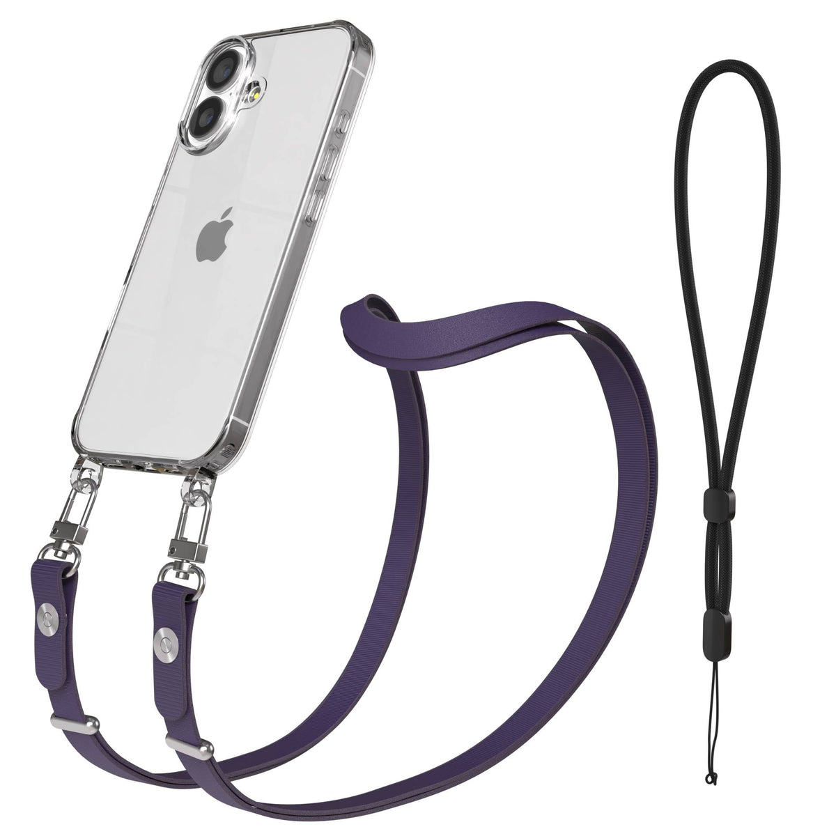 Apple iPhone 17 MagSafe Hülle mit magnetischem Crossbody-Umhängeband Set #farbe_grun-magsafe-funktion-ohne-magsafe