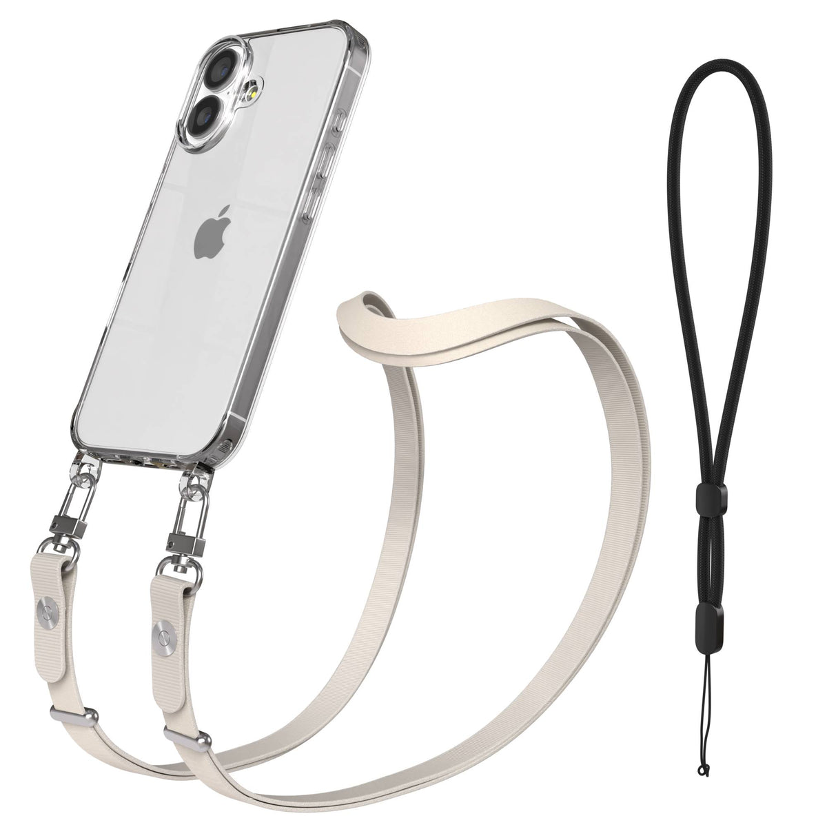 Apple iPhone 17 MagSafe Hülle mit magnetischem Crossbody-Umhängeband Set #farbe_lila-magsafe-funktion-ohne-magsafe