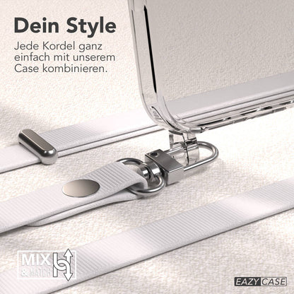 Apple iPhone 17 MagSafe Hülle mit magnetischem Crossbody-Umhängeband Set #farbe_grau-magsafe-funktion-ohne-magsafe
