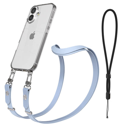Apple iPhone 17 MagSafe Hülle mit magnetischem Crossbody-Umhängeband Set #farbe_hellblau-magsafe-funktion-ohne-magsafe