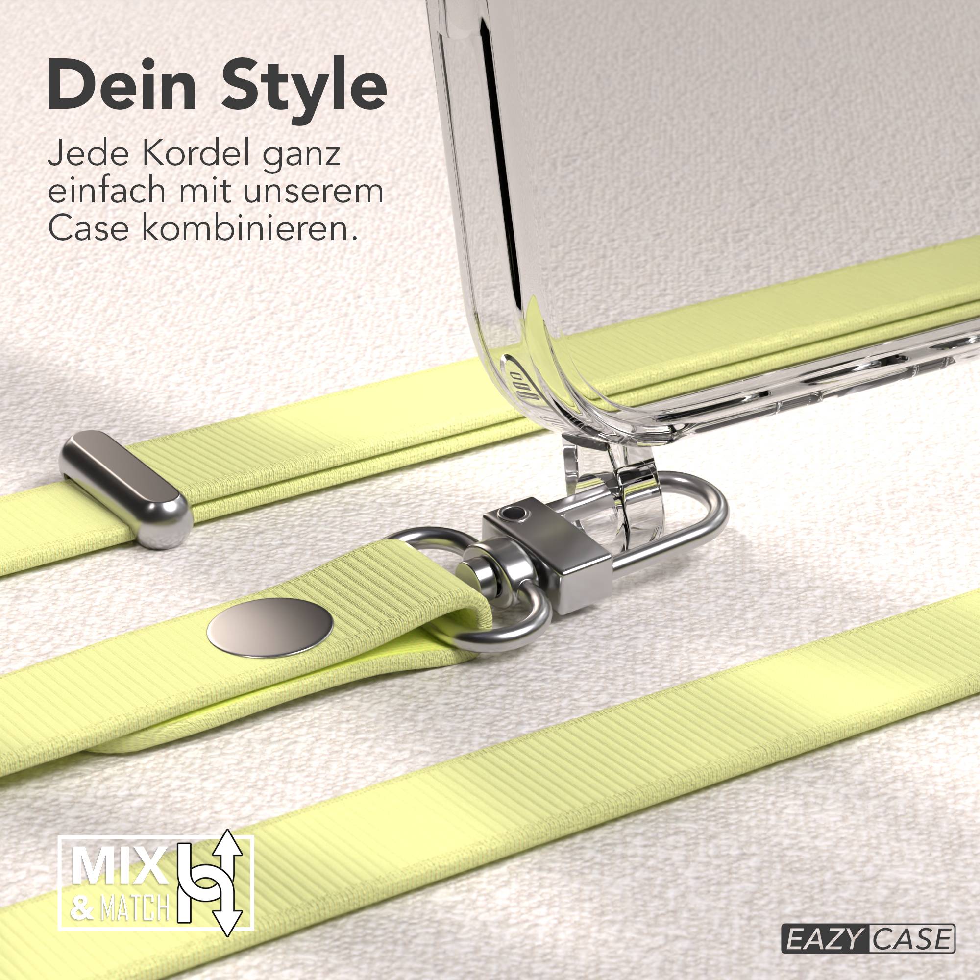 Apple iPhone 17 MagSafe Hülle mit magnetischem Crossbody-Umhängeband Set #farbe_gelb-magsafe-funktion-ohne-magsafe