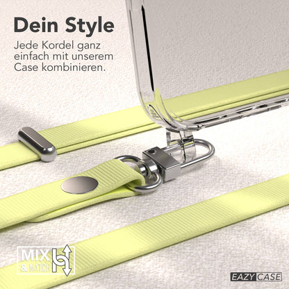 Apple iPhone 17 MagSafe Hülle mit magnetischem Crossbody-Umhängeband Set #farbe_gelb-magsafe-funktion-ohne-magsafe