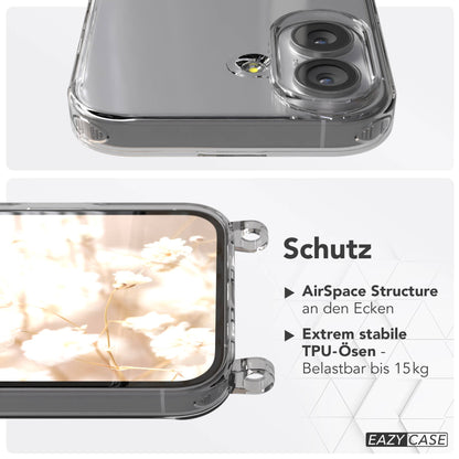 Apple iPhone 17 MagSafe Hülle mit magnetischem Crossbody-Umhängeband Set #farbe_braun-magsafe-funktion-ohne-magsafe