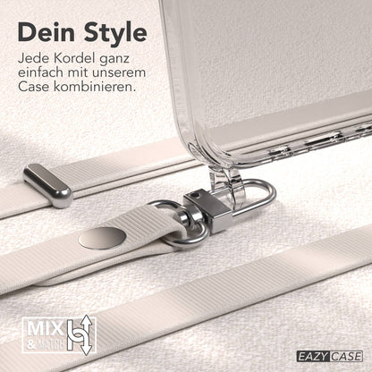 iPhone Air MagSafe Hülle mit magnetischem Crossbody-Umhängeband als Set #farbe_taupe-magsafe-funktion-mit-magsafe