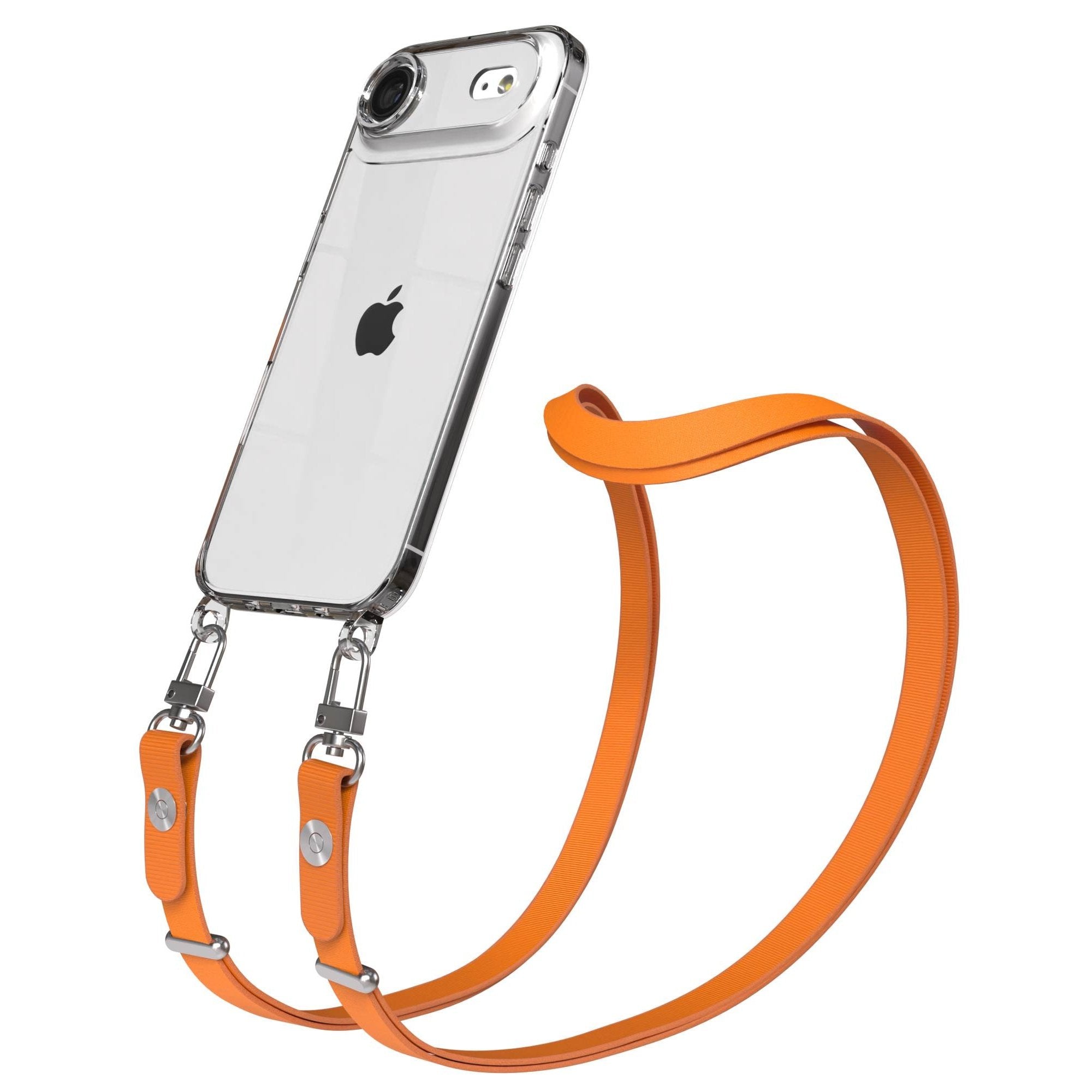 iPhone Air MagSafe Hülle mit magnetischem Crossbody-Umhängeband als Set #farbe_orange-magsafe-funktion-mit-magsafe