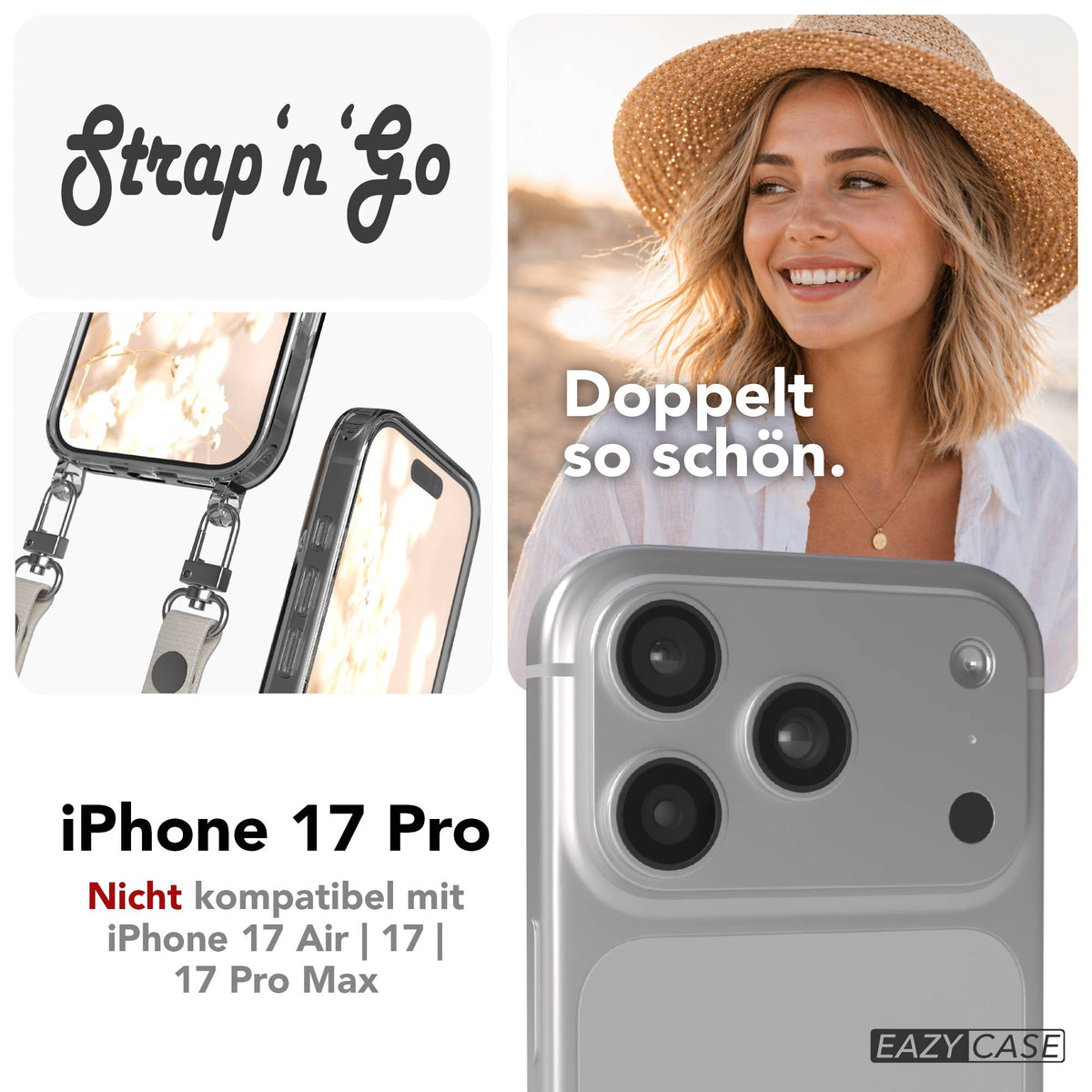 iPhone 17 Pro Hülle + magnetisches Band