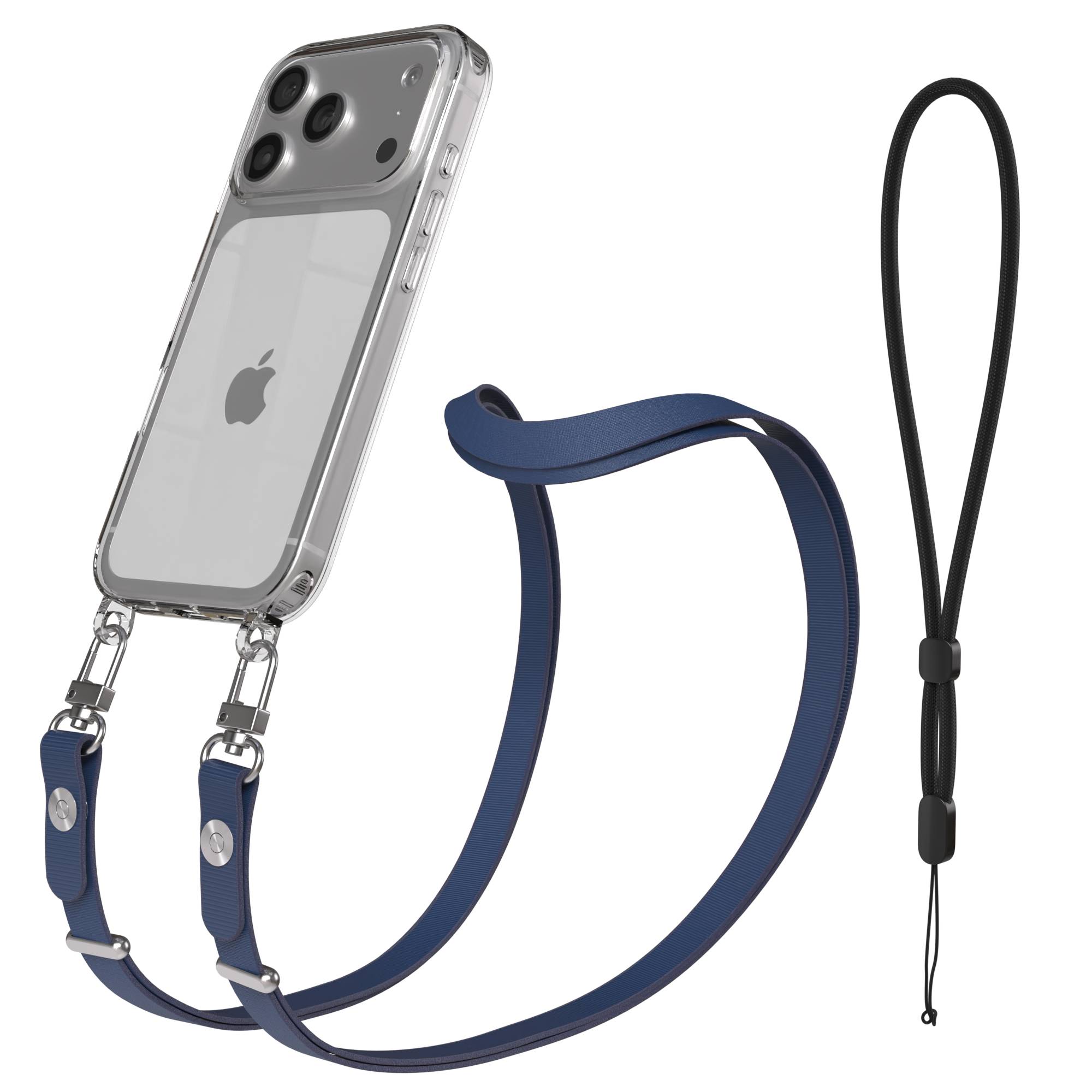 Apple iPhone 17 Pro MagSafe Hülle mit magnetischer Crossbody Handykette #farbe_blau-magsafe-funktion-ohne-magsafe