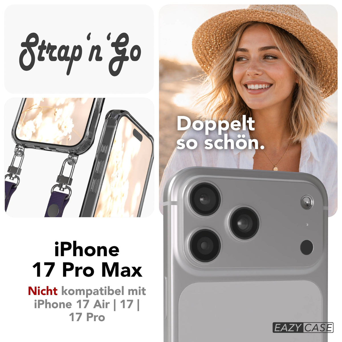 iPhone 17 Pro Max Hülle + magnetisches Band