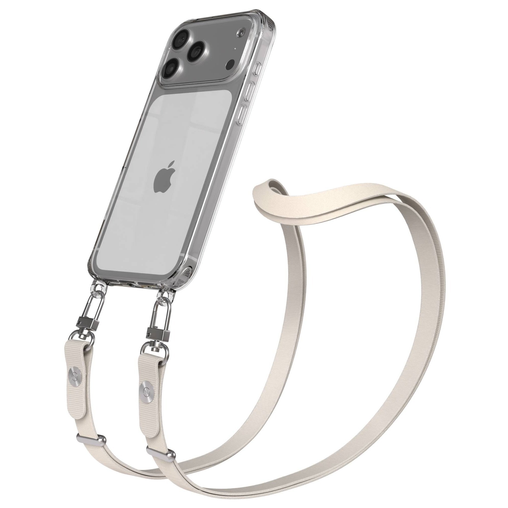 iPhone 17 Pro Max MagSafe Hülle mit magnetischem Crossbody-Umhängeband #farbe_taupe-magsafe-funktion-mit-magsafe