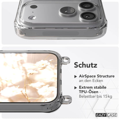 iPhone 17 Pro Max MagSafe Hülle mit magnetischem Crossbody-Umhängeband #farbe_gelb-magsafe-funktion-ohne-magsafe
