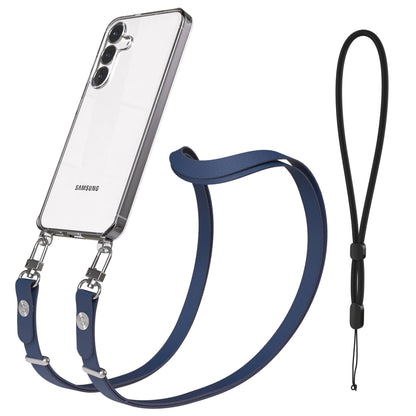 Samsung Galaxy S25 FE MagSafe Hülle mit magnetischer Crossbody Handykette #farbe_blau-magsafe-funktion-ohne-magsafe