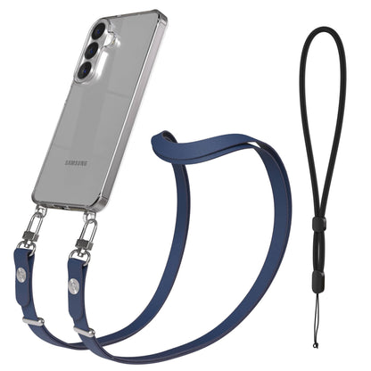 Samsung Galaxy S26 MagSafe Schutzhülle mit magnetischer Crossbody Handykette #farbe_blau-magsafe-funktion-ohne-magsafe