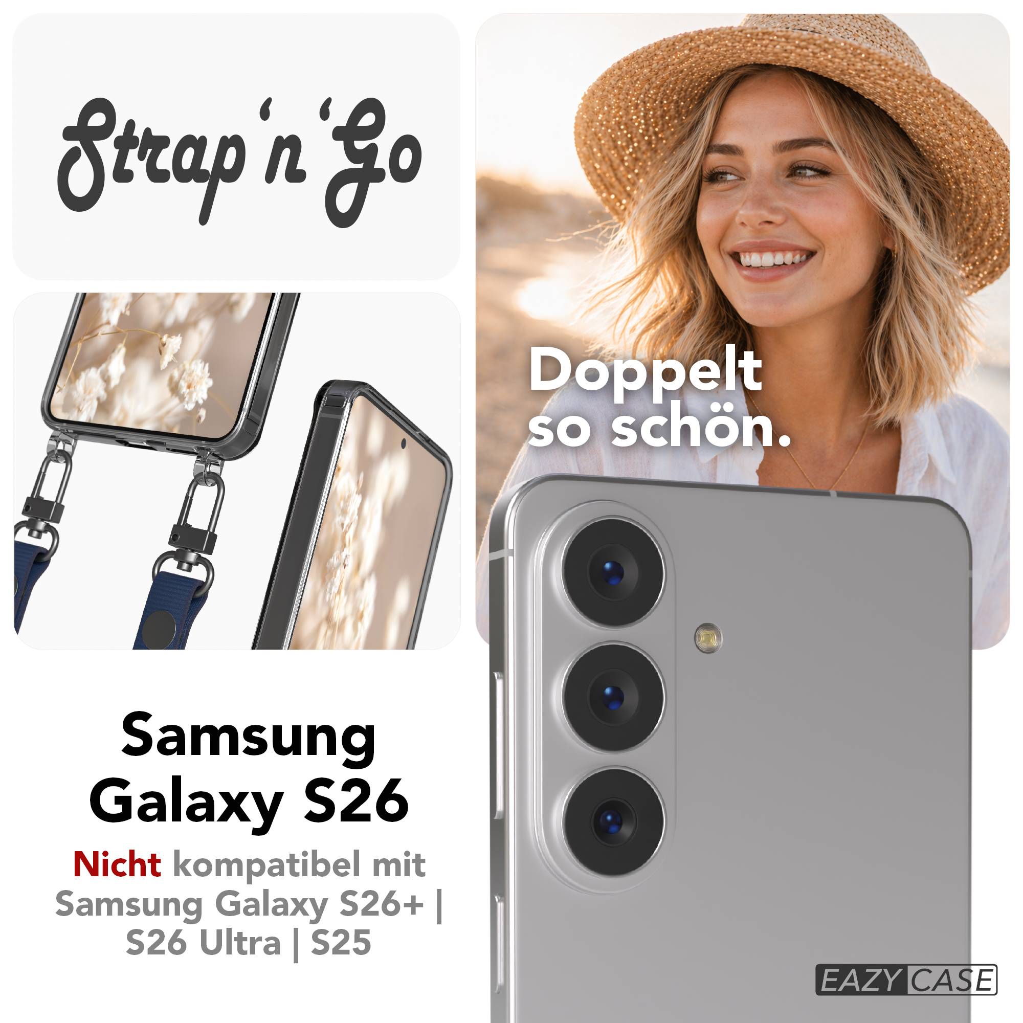 Samsung Galaxy S26 MagSafe Schutzhülle mit magnetischer Crossbody Handykette #farbe_blau-magsafe-funktion-ohne-magsafe
