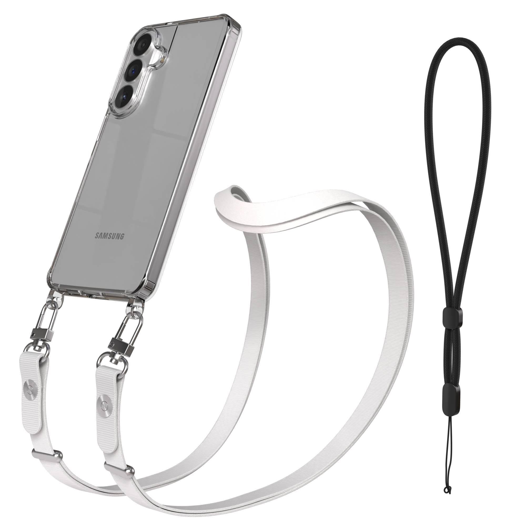 Samsung Galaxy S26 Plus MagSafe Schutzhülle mit magnetischer Crossbody-Handykette #farbe_grau-magsafe-funktion-ohne-magsafe