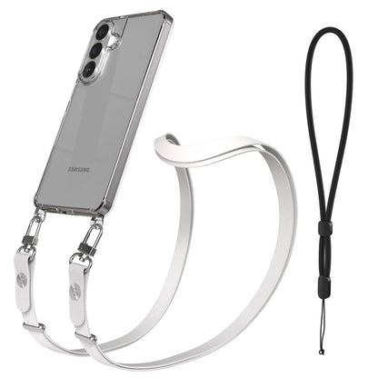 Samsung Galaxy S26 Plus MagSafe Schutzhülle mit magnetischer Crossbody-Handykette #farbe_grau-magsafe-funktion-ohne-magsafe