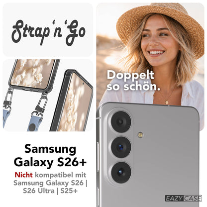 Samsung Galaxy S26 Plus MagSafe Schutzhülle mit magnetischer Crossbody-Handykette #farbe_hellblau-magsafe-funktion-ohne-magsafe