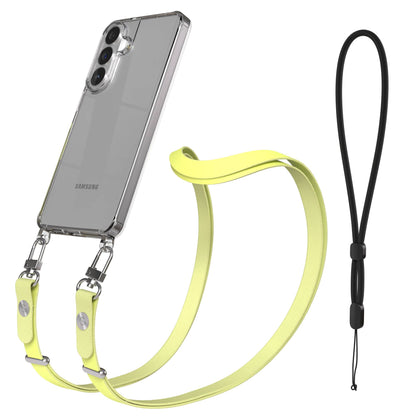 Samsung Galaxy S26 Plus MagSafe Schutzhülle mit magnetischer Crossbody-Handykette #farbe_gelb-magsafe-funktion-ohne-magsafe
