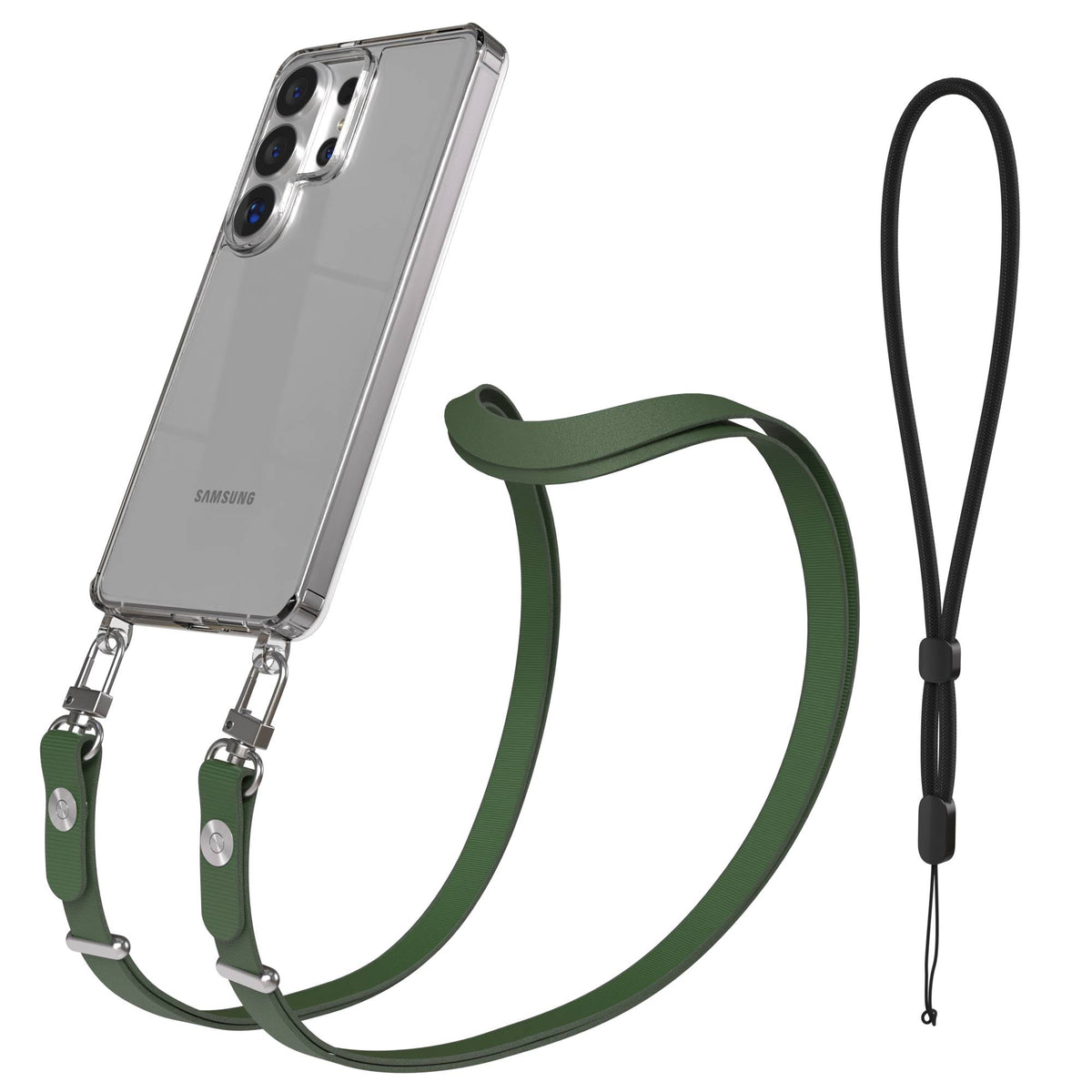 Samsung Galaxy S26 Ultra MagSafe Hülle mit magnetischer Crossbody Handykette #farbe_grun-magsafe-funktion-ohne-magsafe