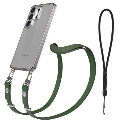 Samsung Galaxy S26 Ultra MagSafe Hülle mit magnetischer Crossbody Handykette #farbe_grun-magsafe-funktion-ohne-magsafe
