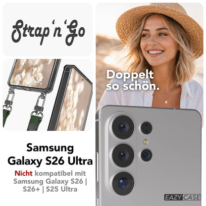 Samsung Galaxy S26 Ultra MagSafe Hülle mit magnetischer Crossbody Handykette #farbe_grun-magsafe-funktion-ohne-magsafe