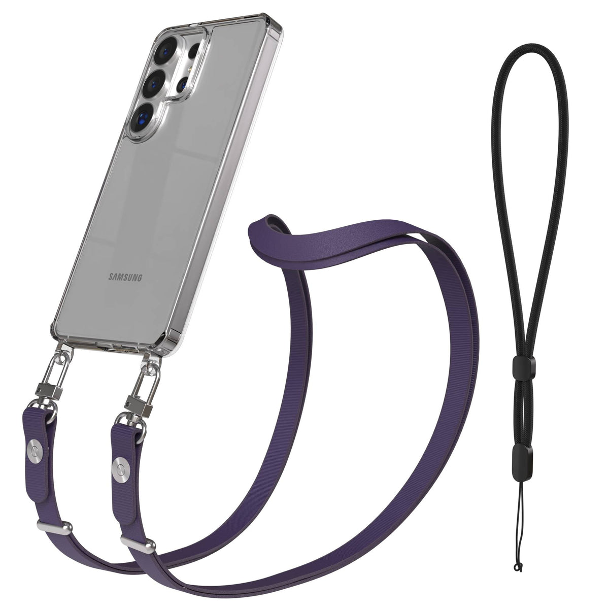 Samsung Galaxy S26 Ultra MagSafe Hülle mit magnetischer Crossbody Handykette #farbe_lila-magsafe-funktion-ohne-magsafe