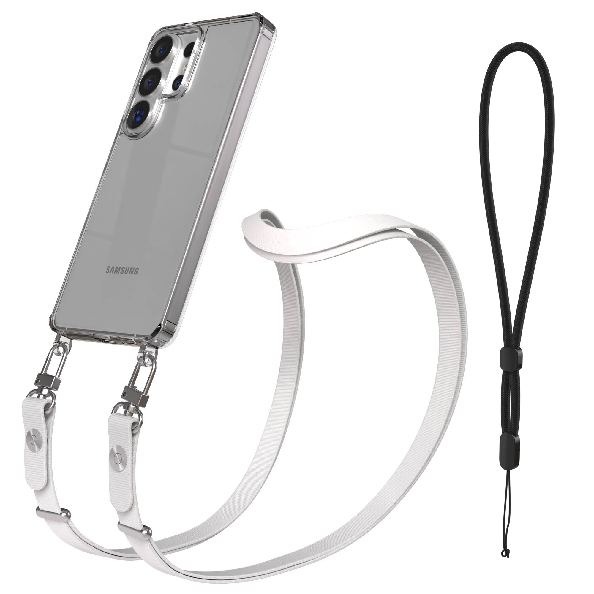 Samsung Galaxy S26 Ultra MagSafe Hülle mit magnetischer Crossbody Handykette #farbe_grau-magsafe-funktion-ohne-magsafe
