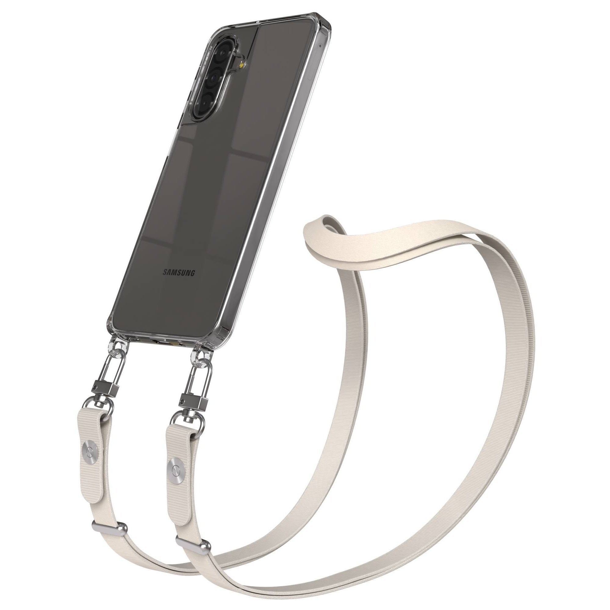 Samsung Galaxy A17 MagSafe Hülle mit magnetischer Crossbody Handykette #farbe_taupe-magsafe-funktion-mit-magsafe