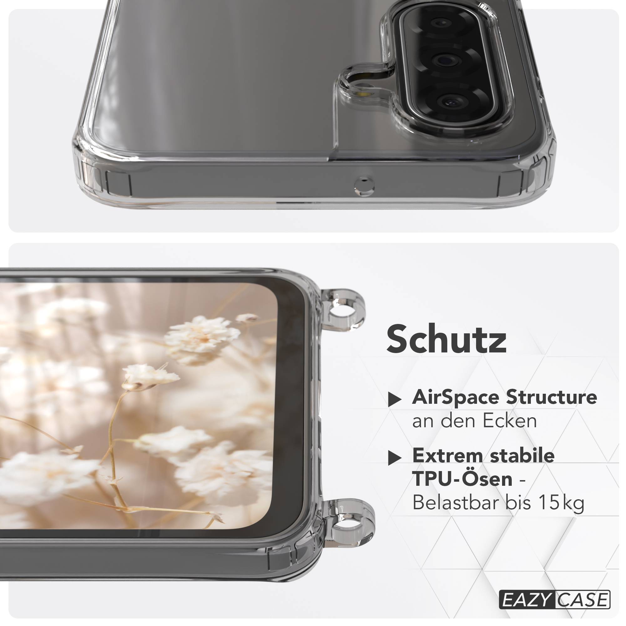 Samsung Galaxy A17 MagSafe Hülle mit magnetischer Crossbody Handykette #farbe_orange-magsafe-funktion-mit-magsafe