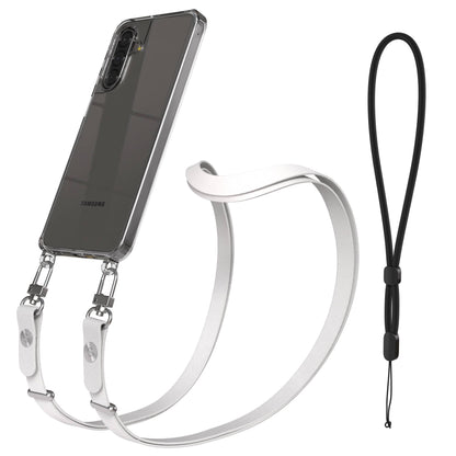 Samsung Galaxy A17 MagSafe Hülle mit magnetischer Crossbody Handykette #farbe_grau-magsafe-funktion-ohne-magsafe