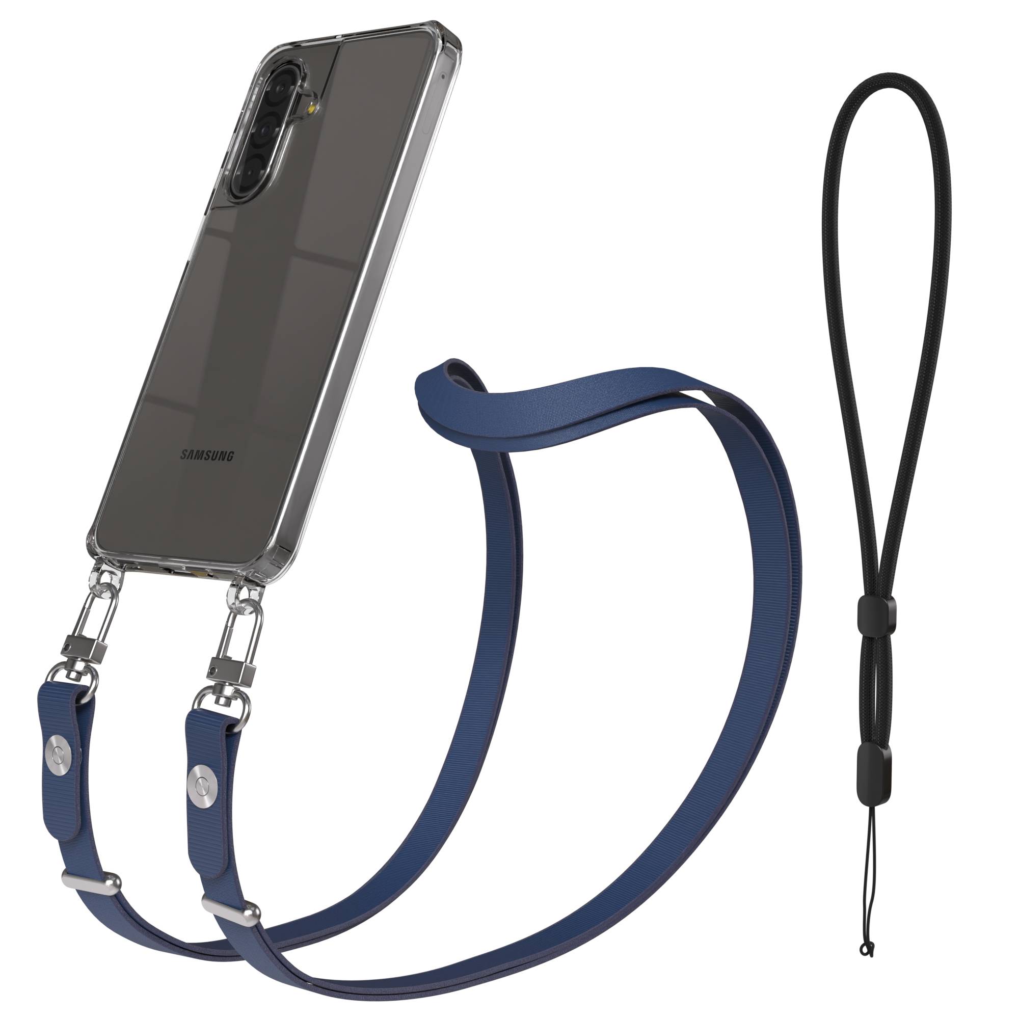 Samsung Galaxy A17 MagSafe Hülle mit magnetischer Crossbody Handykette #farbe_blau-magsafe-funktion-ohne-magsafe