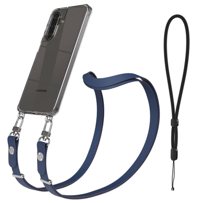 Samsung Galaxy A17 MagSafe Hülle mit magnetischer Crossbody Handykette #farbe_blau-magsafe-funktion-ohne-magsafe