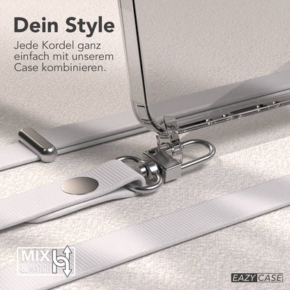 Samsung Galaxy A37 MagSafe Schutzhülle mit magnetischer Crossbody Handykette #farbe_grau-magsafe-funktion-ohne-magsafe